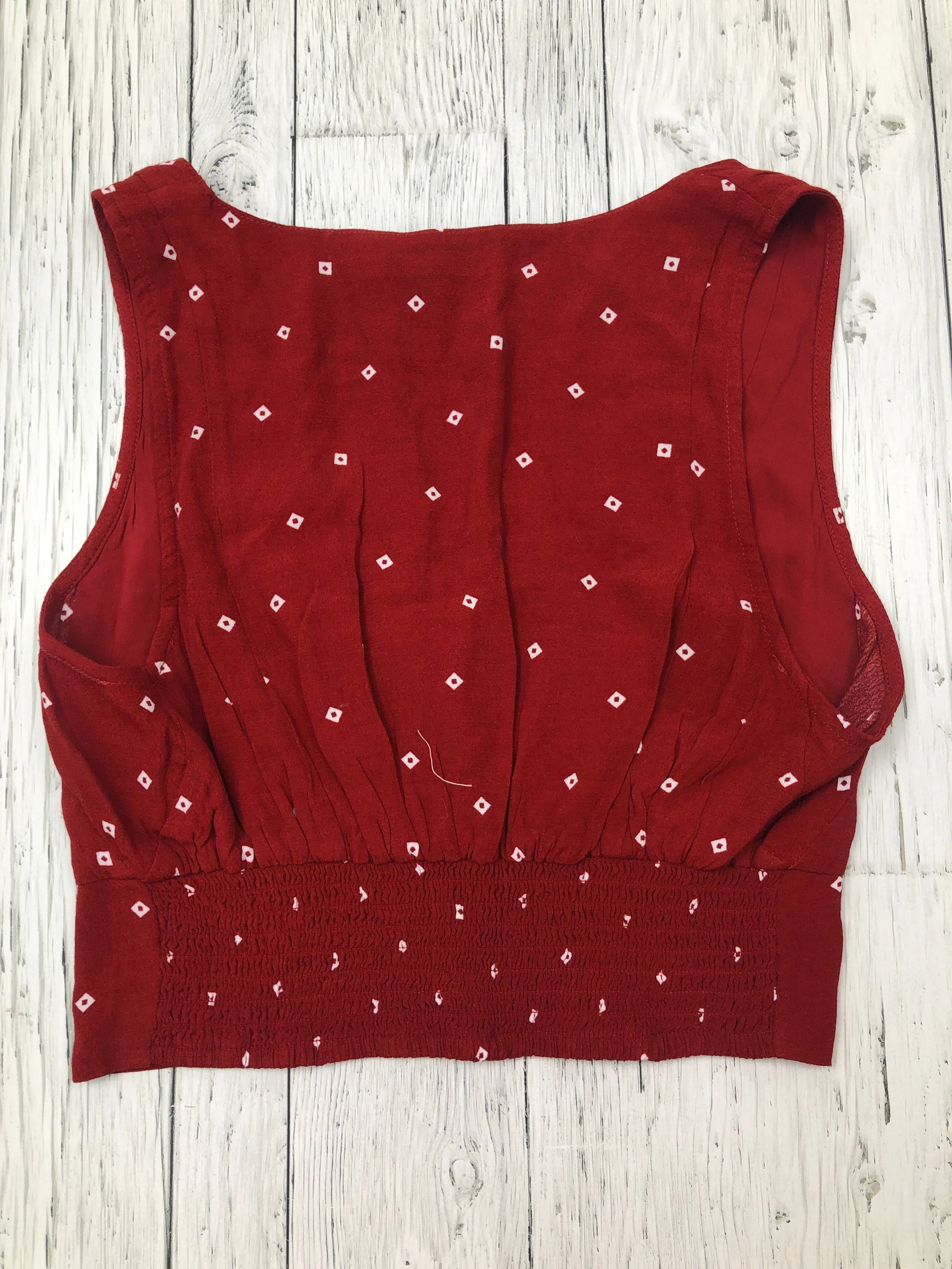 Abercrombie&Fitch red white patterned tank top - Hers M