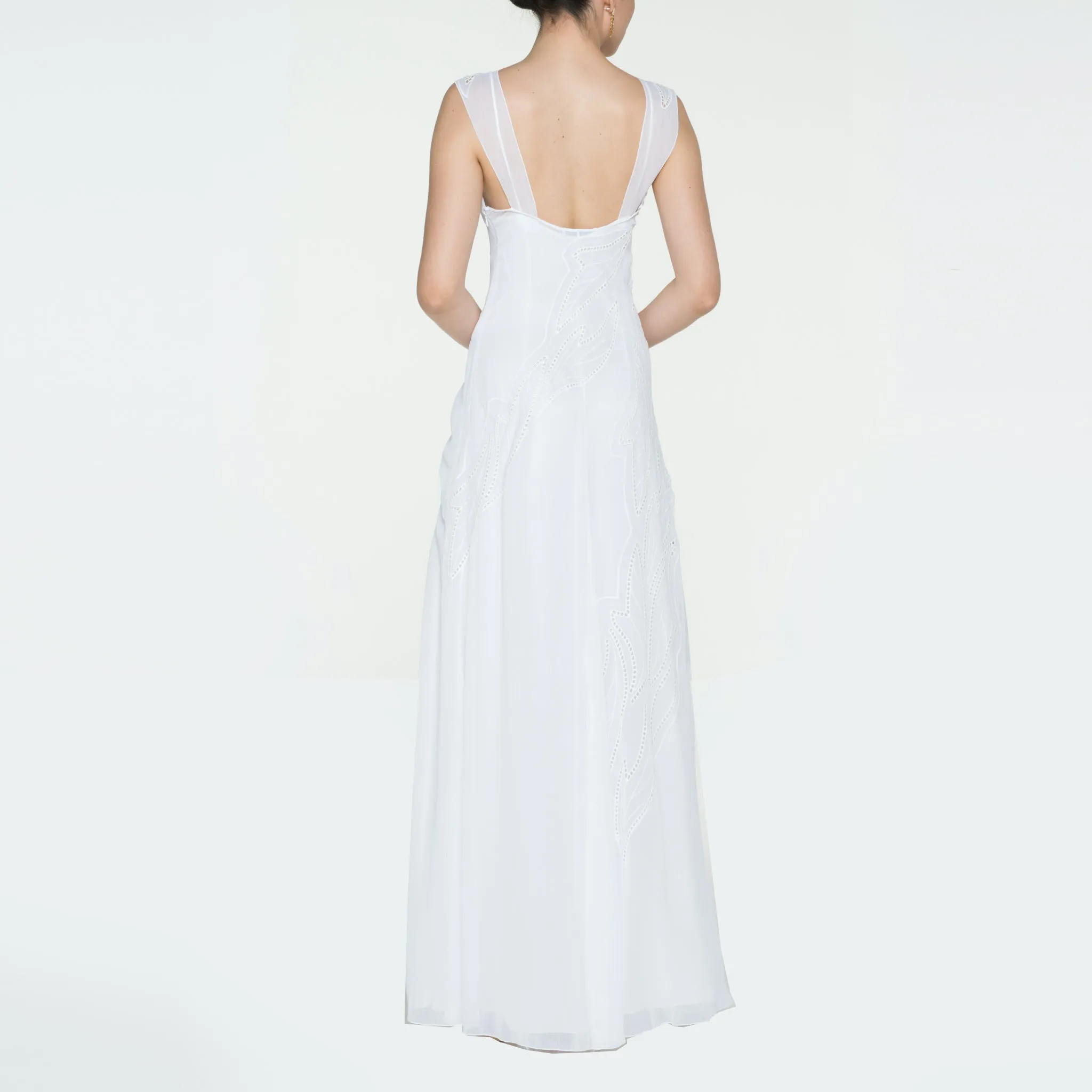 Broderie Anglaise Sleeveless Dress