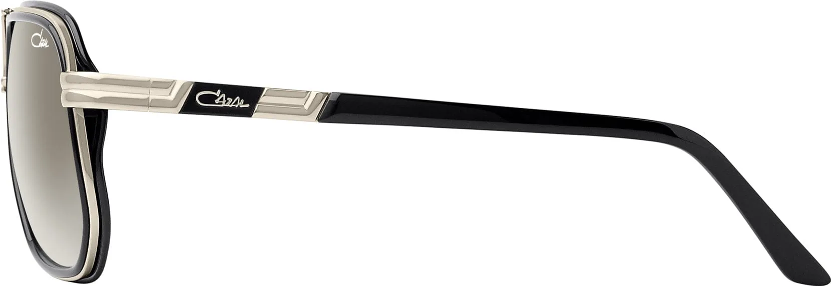 CAZAL  666 002 BLACK SILVER/GREY GRADIENT LENS