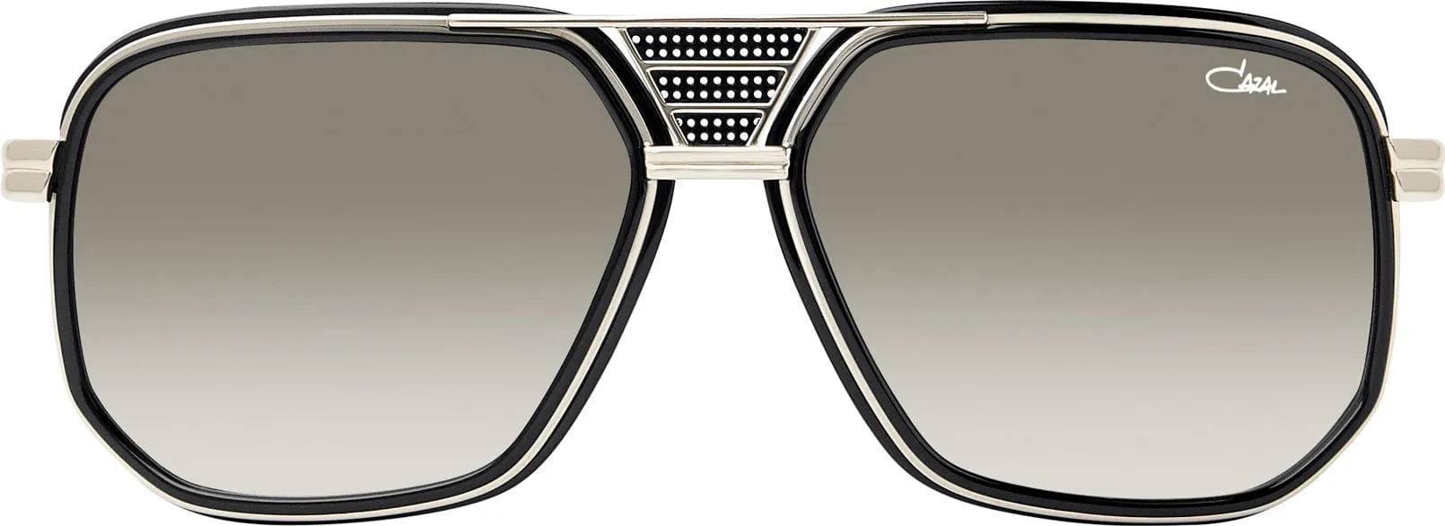 CAZAL  666 002 BLACK SILVER/GREY GRADIENT LENS