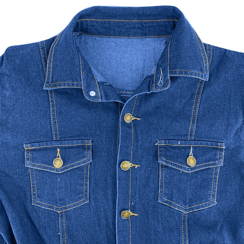 Fashion denim slim jumpsuit（AY1636）