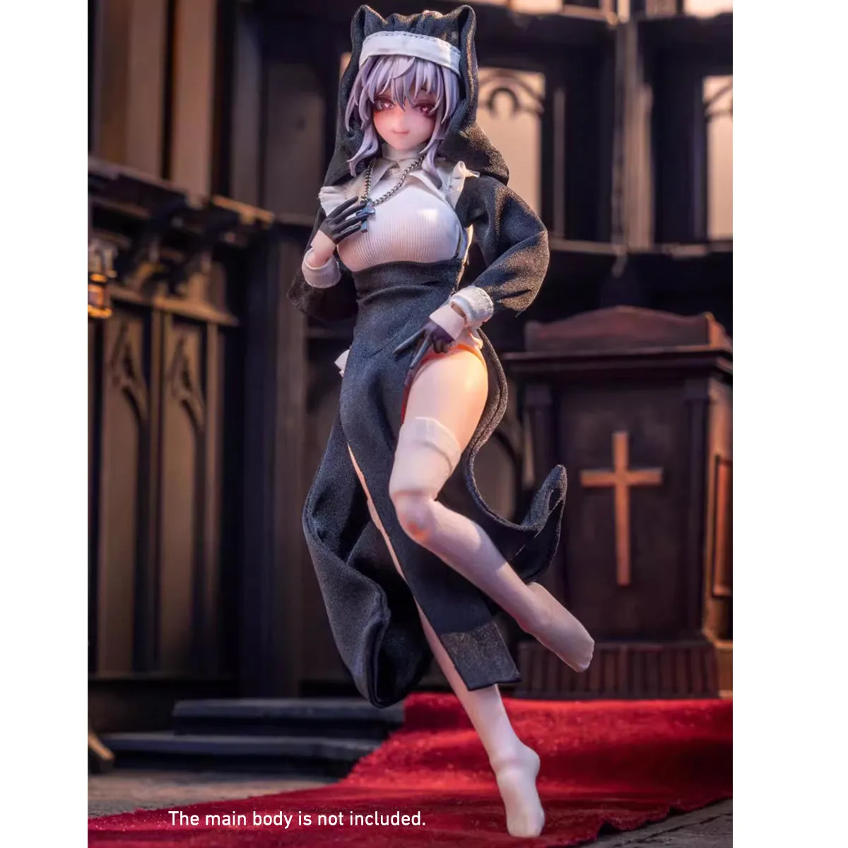 HiPlay HASUKI, Nun Outfit Mecha Girl Costume, Figure Doll Clothes