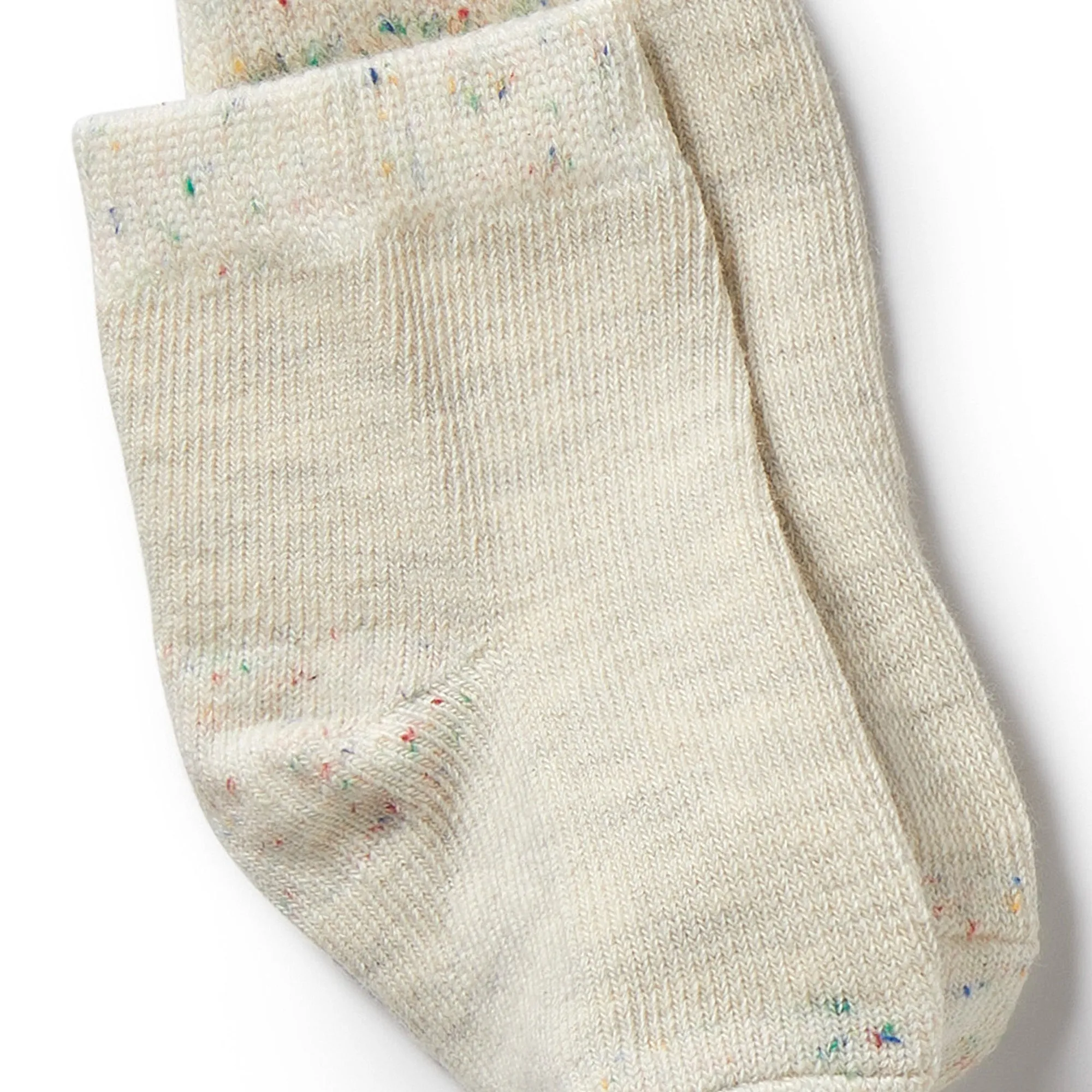 Wilson   Frenchy Organic 3 Pack Baby Socks - Cream, Oatmeal, Grey Cloud -